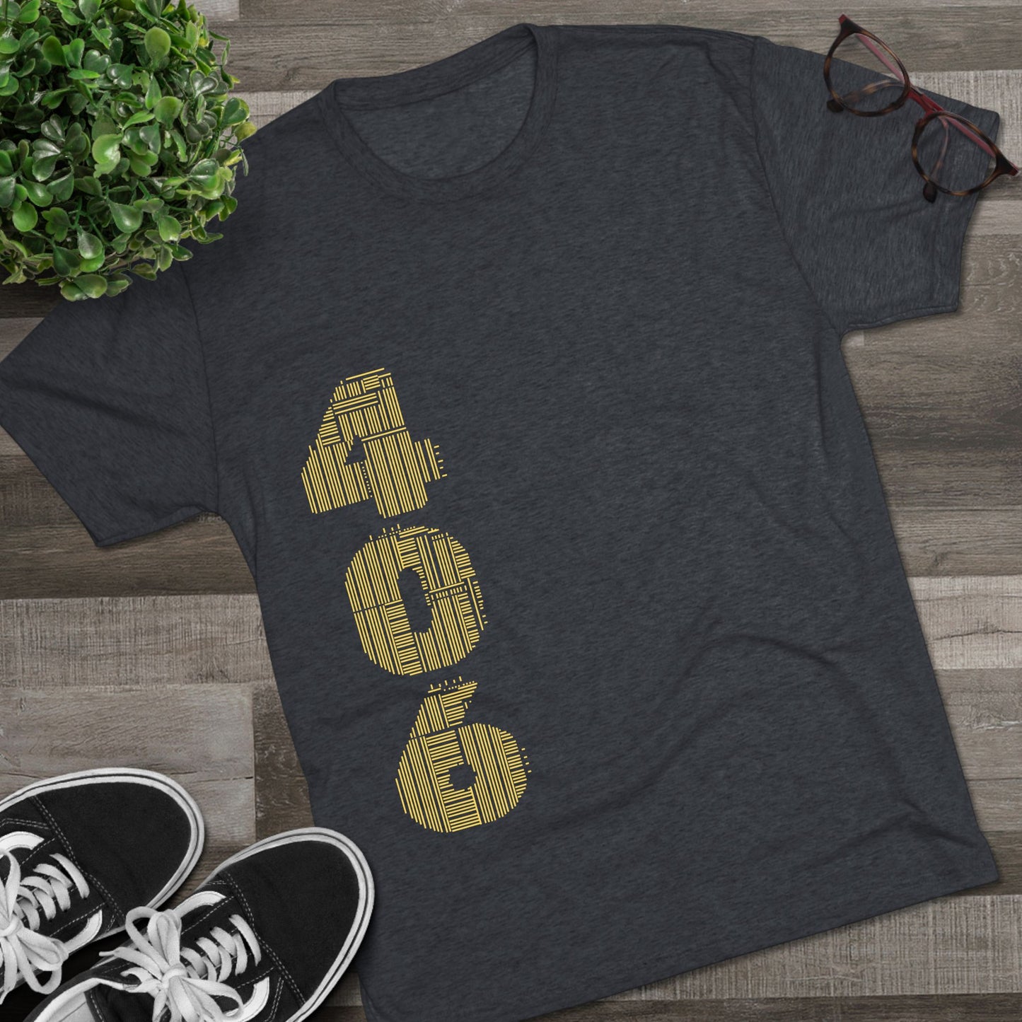 Montana 406 Tee — State Paw Print T‑Shirt
