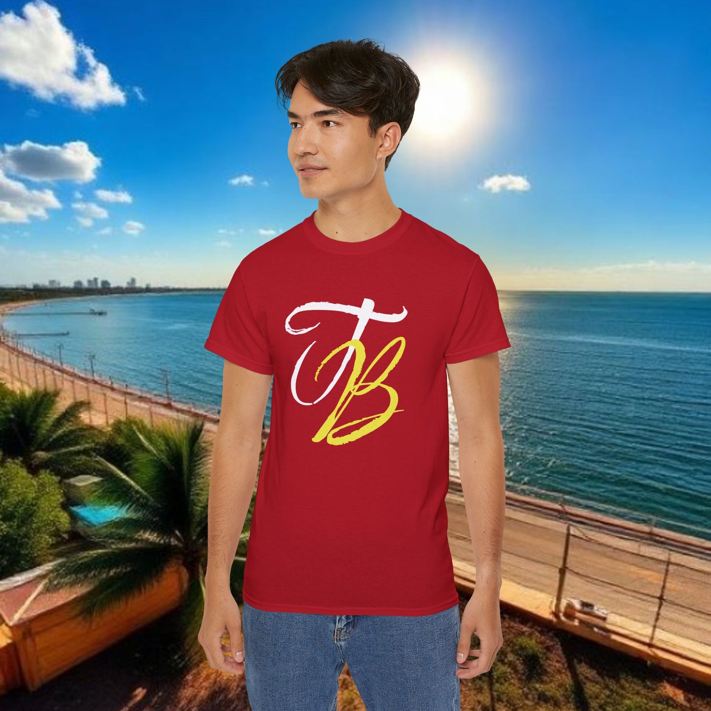 TB Monogram Tee — 813 Tampa Area Short-Sleeve T-Shirt