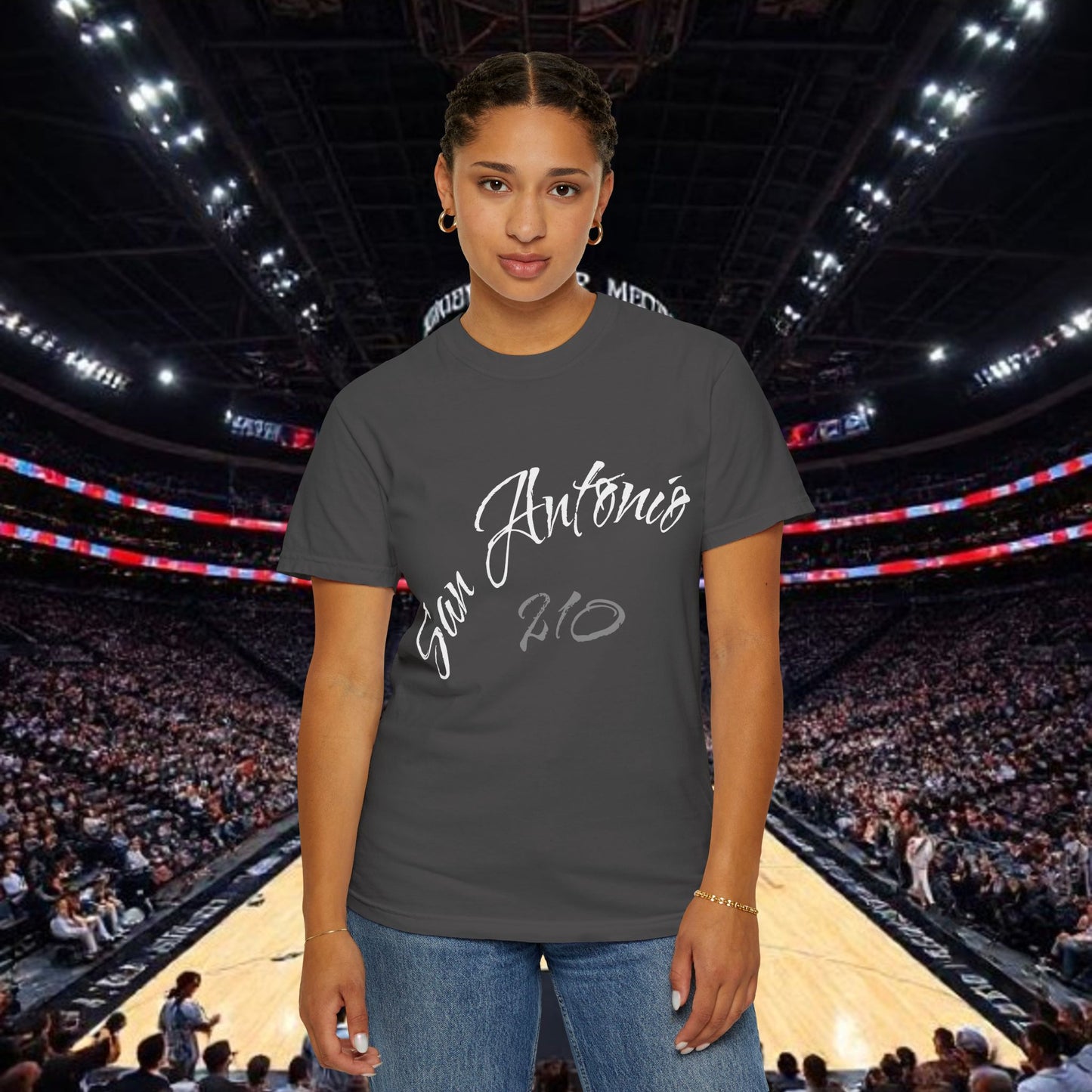 San Antonio 210 Script T-Shirt, Soft-Style T-Shirt, Perfect Statement Piece