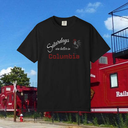 Columbia Saturday T-Shirt, Unisex Tee, Gift for Columbia Lovers, Comfortable Casual Wear, Crew Neck Shirt, Weekend Vibes