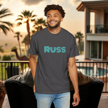 Russ Unisex T-Shirt with Retro Design, Hip-Hop Shirt, Casual Wear, Unique Style, Russ Apparel
