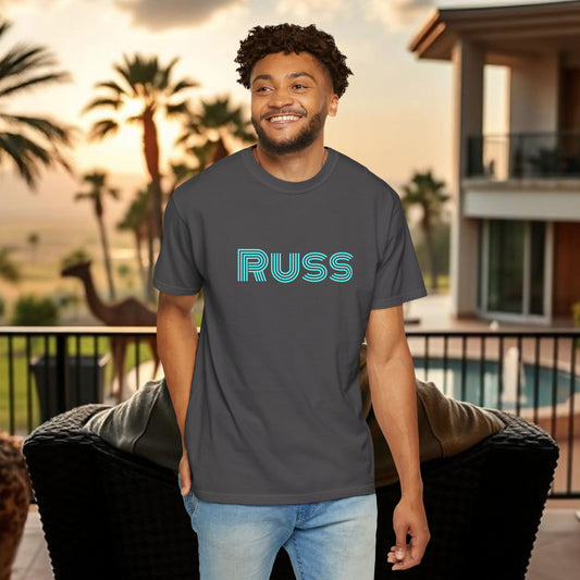 Russ Unisex T-Shirt with Retro Design, Hip-Hop Shirt, Casual Wear, Unique Style, Russ Apparel