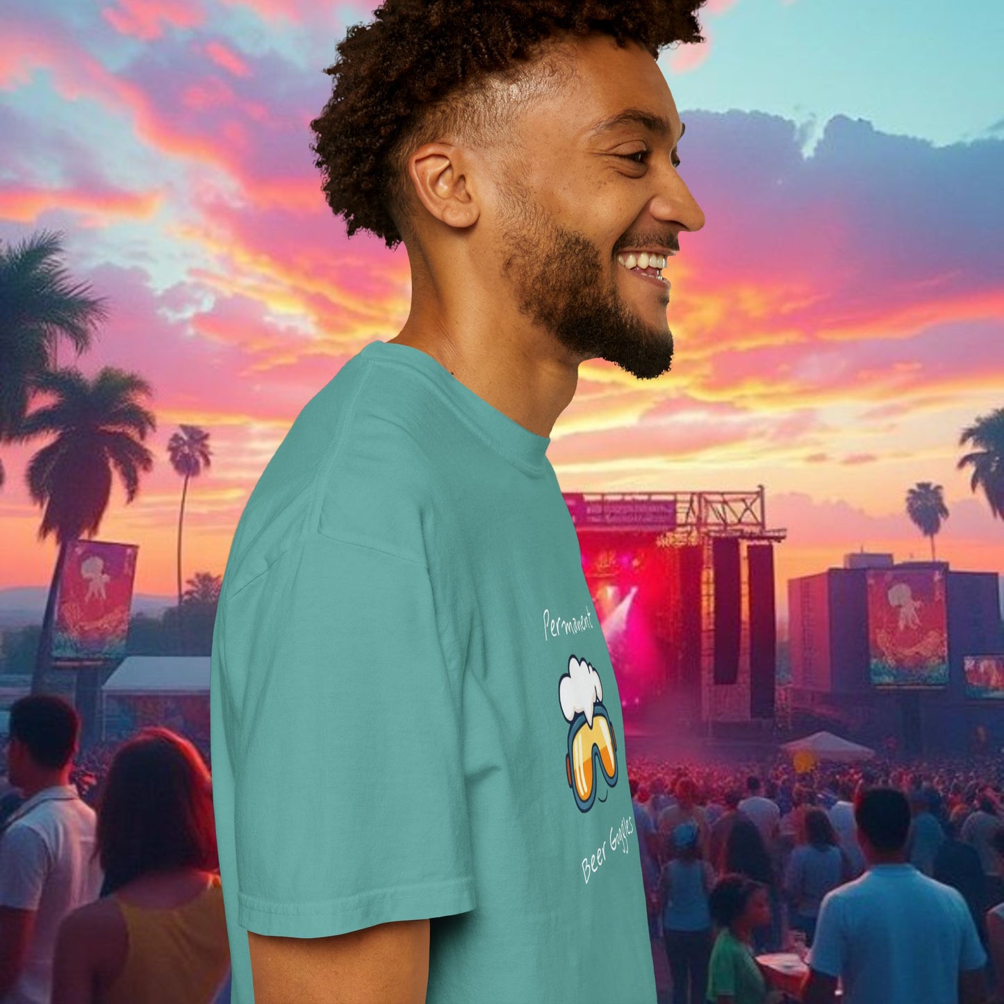 Unisex Beer Goggles Tee, Comedy T-Shirt, Festival Shirt, Funny Summer Tee, Barbecue Outfit, Gift for Beer Lovers