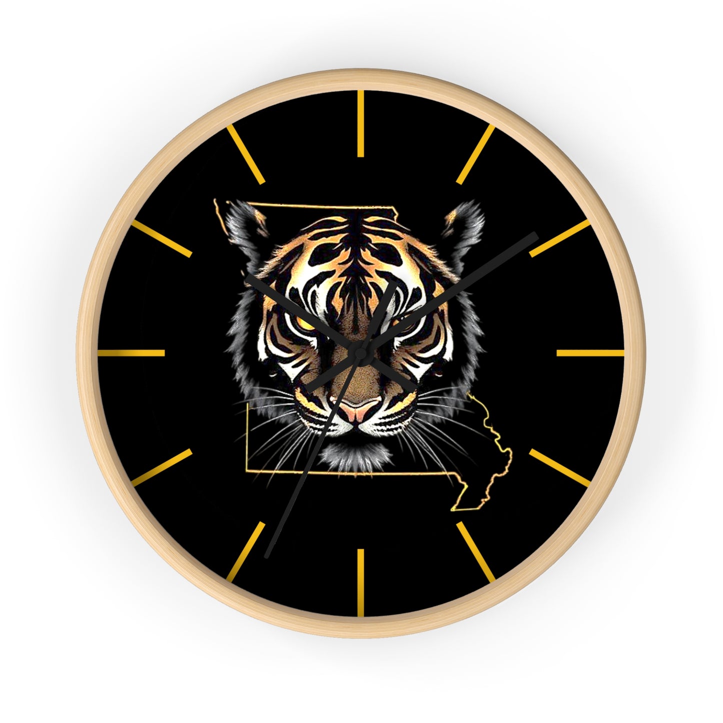 Tiger Wall Clock - Perfect for Missouri Residents, Home Decor, Gifts, and Unique Accents
