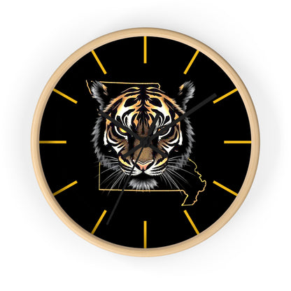 Tiger Wall Clock - Perfect for Missouri Residents, Home Decor, Gifts, and Unique Accents