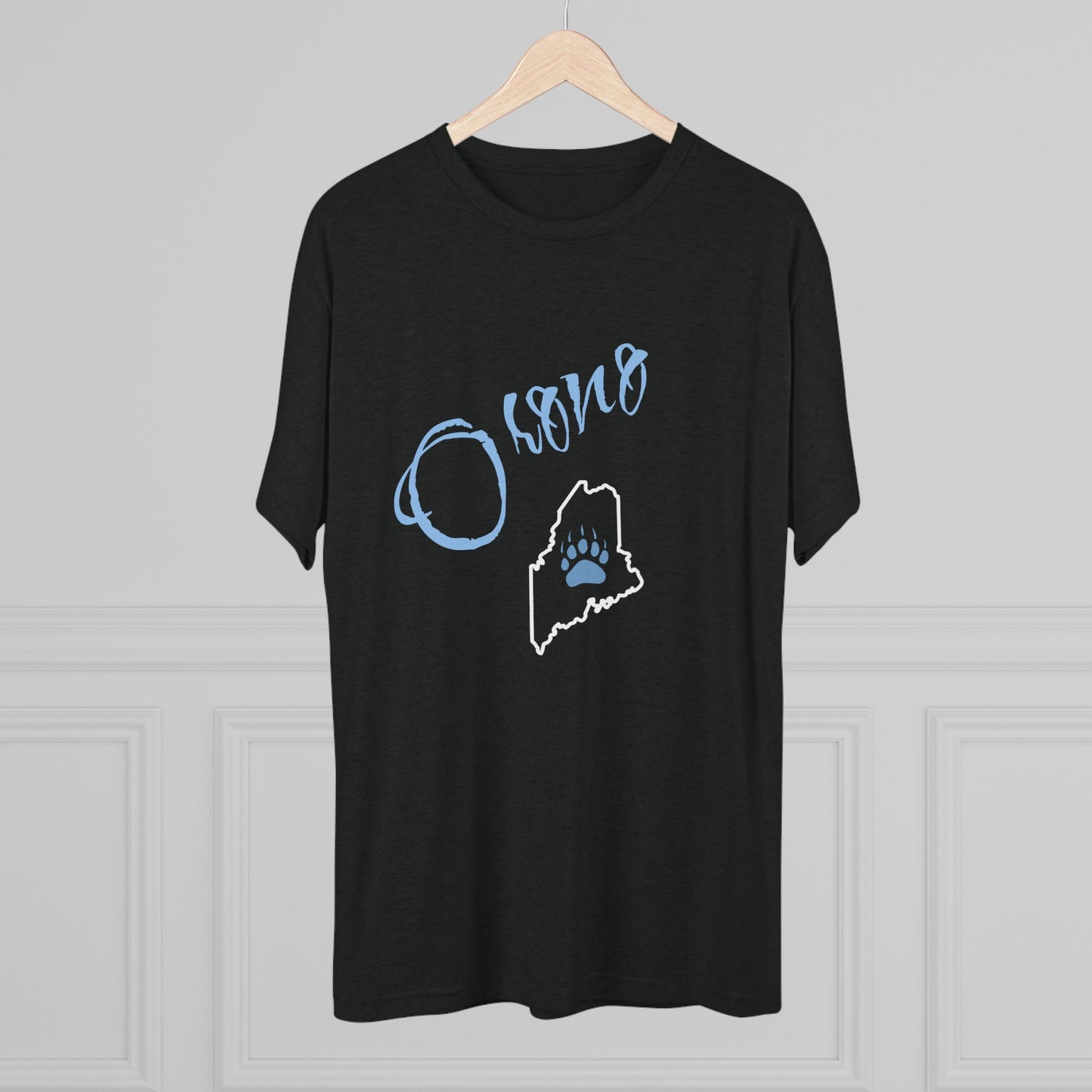 Osorno Paw Print T-Shirt – Minimal Script Graphic Tee for Sports Fans and Students