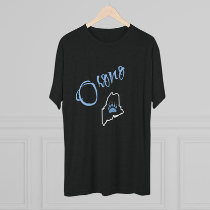 Osorno Paw Print T-Shirt – Minimal Script Graphic Tee for Sports Fans and Students