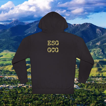 Montana Paw Hoodie — State Outline with Cat Paw Graphic (ESG GCG Back)