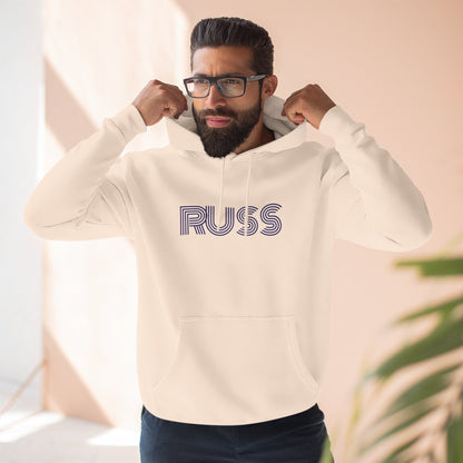 Russ Fleece Hoodie with RUSS Design, Perfect for Relaxation, Gifts, and Casual Outings, Urban Fashion, Rapper Hoodie