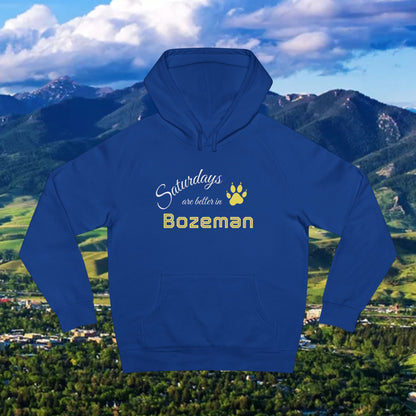 Bozeman Saturdays Unisex Hoodie, Cozy Sweatshirt, Fall Fashion, Casual Wear, Perfect Gift for Him/Her, Outdoor Adventures