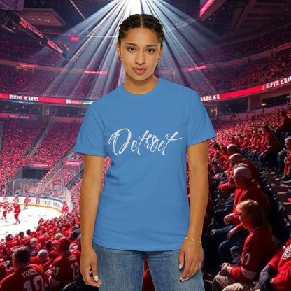 Detroit Script T-Shirt — City Pride Tee