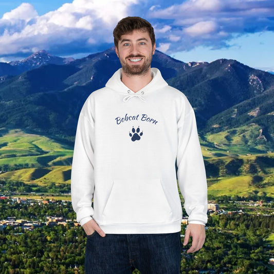 Bobcat Born Eco-Friendly Hoodie - Unisex, Casual Layer, Perfect for Students, Wildlife Lovers, College Spirit Wear, Gift Idea