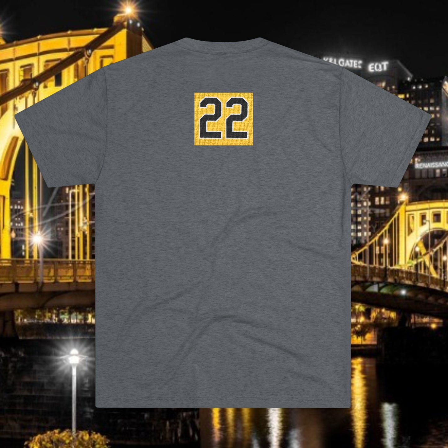 Baseball Stars Silhouette Tee — 22 Back Number Short-Sleeve Shirt