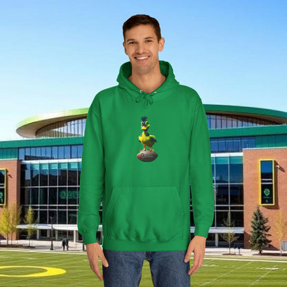 Football Hoodie with Fun Design, Unisex Hoody for Campus Life, Perfect Gift for Students, Cozy Sweatshirt for Game
