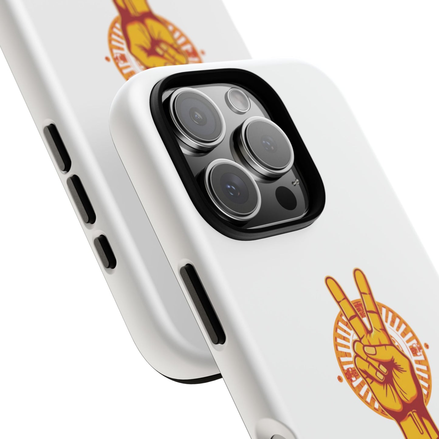 Victory Themed Stylish Phone Case - Tough Cases with Peace Sign Design, Customizable Phone Covers, Gift for Tojan Fans, Trendy Accessories