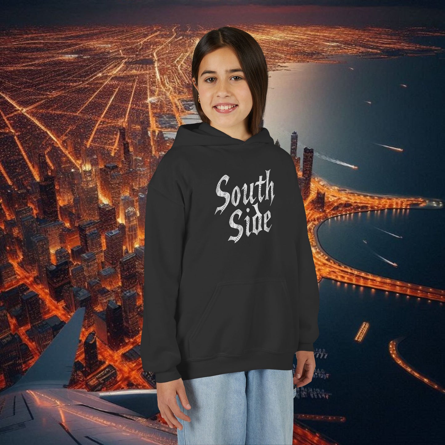 South Side Youth Hoodie - Trendy Urban Apparel for Young Fans, Perfect for Sports Events, Casual Wear, and Gift Giving
