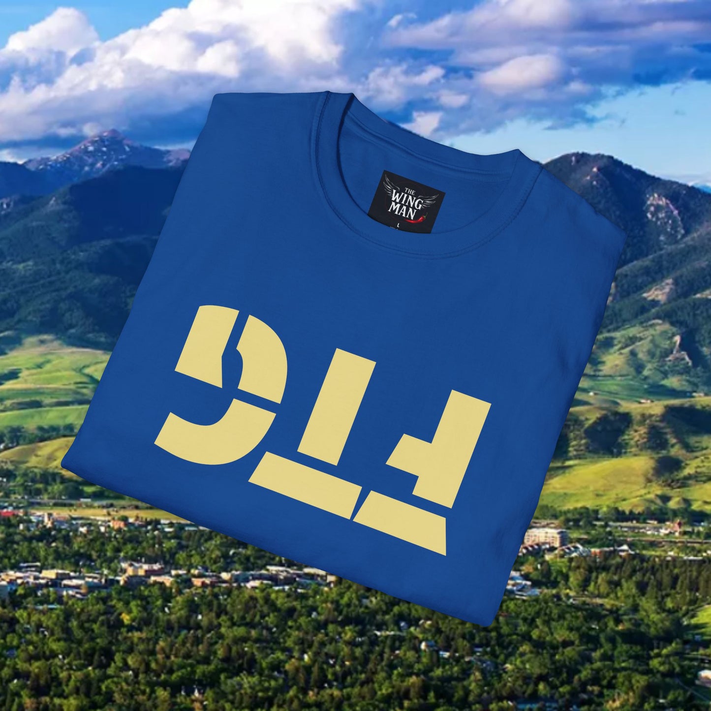 Upside Down FTG Unisex Softstyle T-Shirt - Trendy Fashion Tee, Everyday Comfort, Gift for Bobcat Fans, Gameday Wear, Relaxed Style