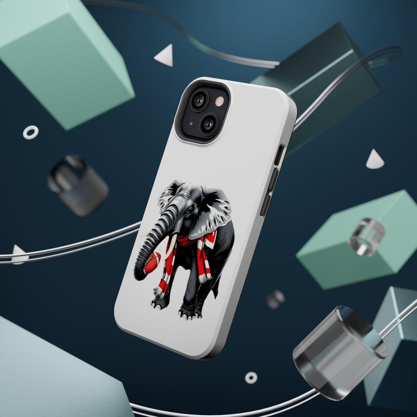 Vibrant Elephant Tough Cases - Unique Phone Case, Wildlife Lover Gift, Sports Team Accessory, Trendy Phone Cover, Fun Animal Design