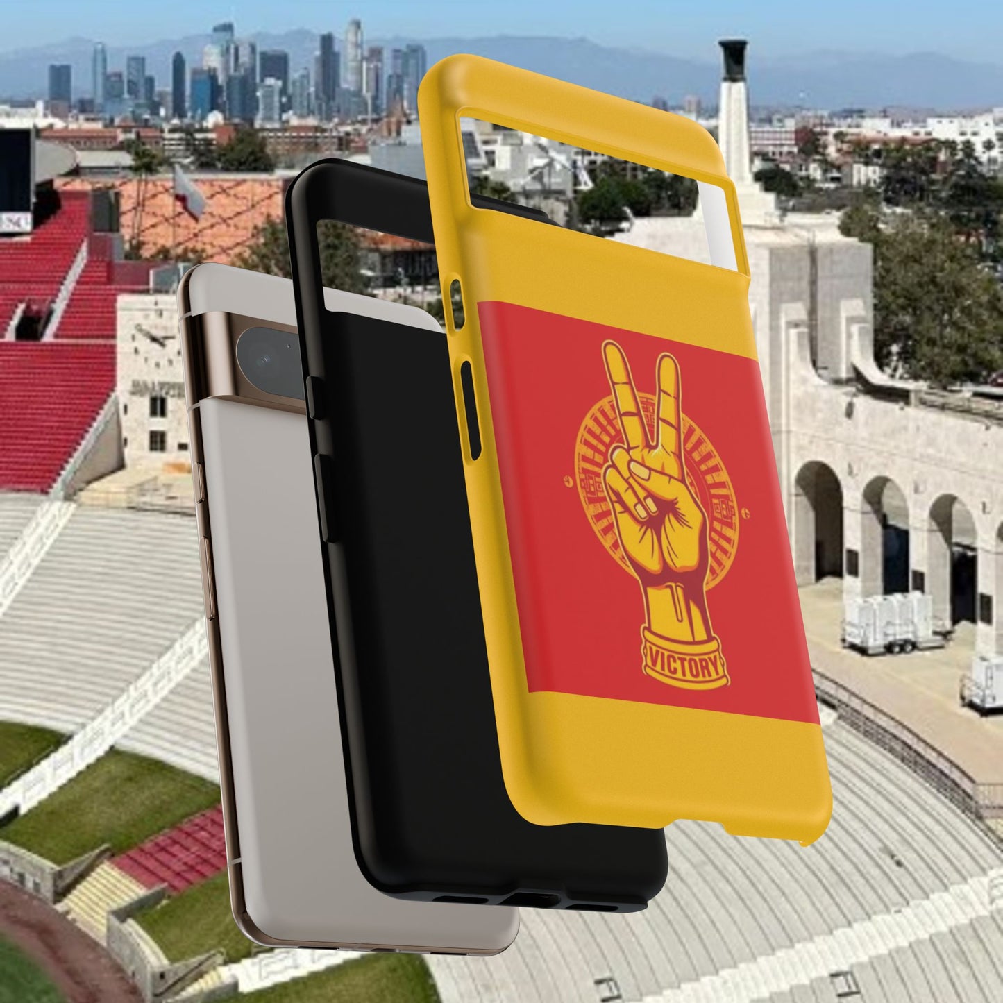 Victory Inspired Symbol Phone Case, Tough Phone Cover, Gift for Empowerment, Inspirational Tech Accessory, Unique Phone Protection