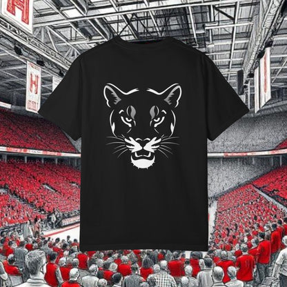 Houston Unisex Garment-Dyed T-Shirt, Stadium Shirt, College Spirit Wear, Casual Tee, Game Day Apparel, Fan Gear