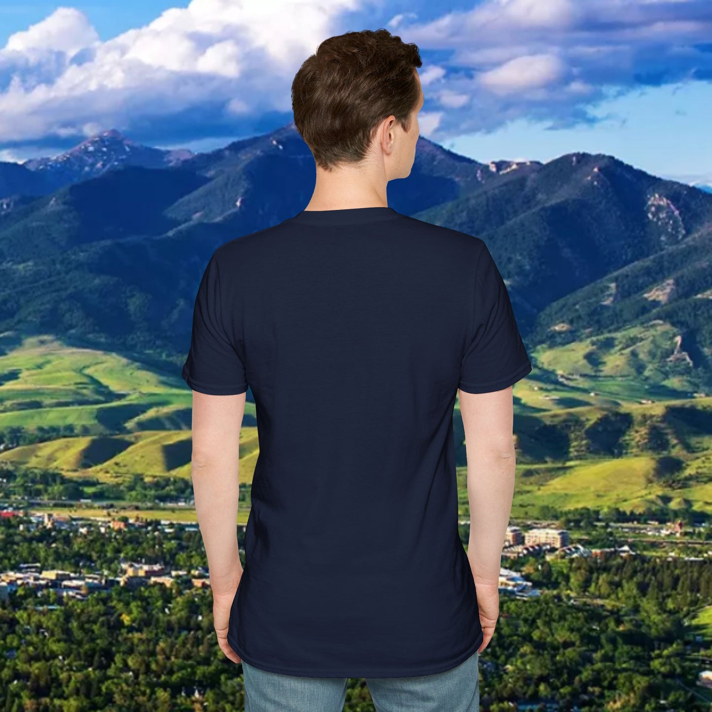 Upside Down FTG Unisex Softstyle T-Shirt - Trendy Fashion Tee, Everyday Comfort, Gift for Bobcat Fans, Gameday Wear, Relaxed Style