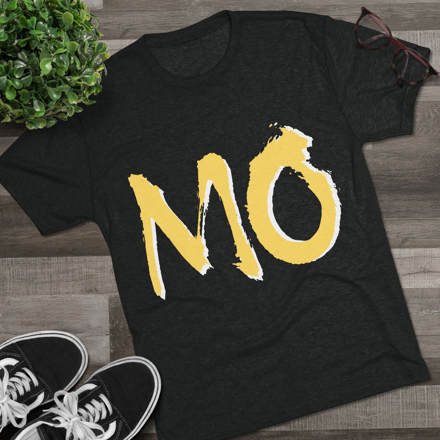 MO State Shirt — Bold Brushstroke MO Tee, Perfect for Gameday