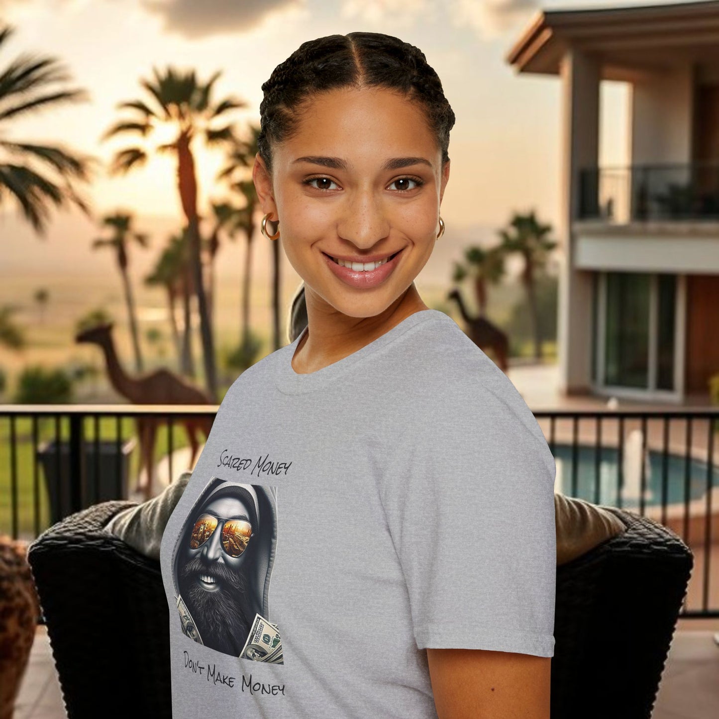 Scared Money Unisex Softstyle T-Shirt - Casual Wear, Streetwear, Gift for Him, Statement Tee, Urban Fashion