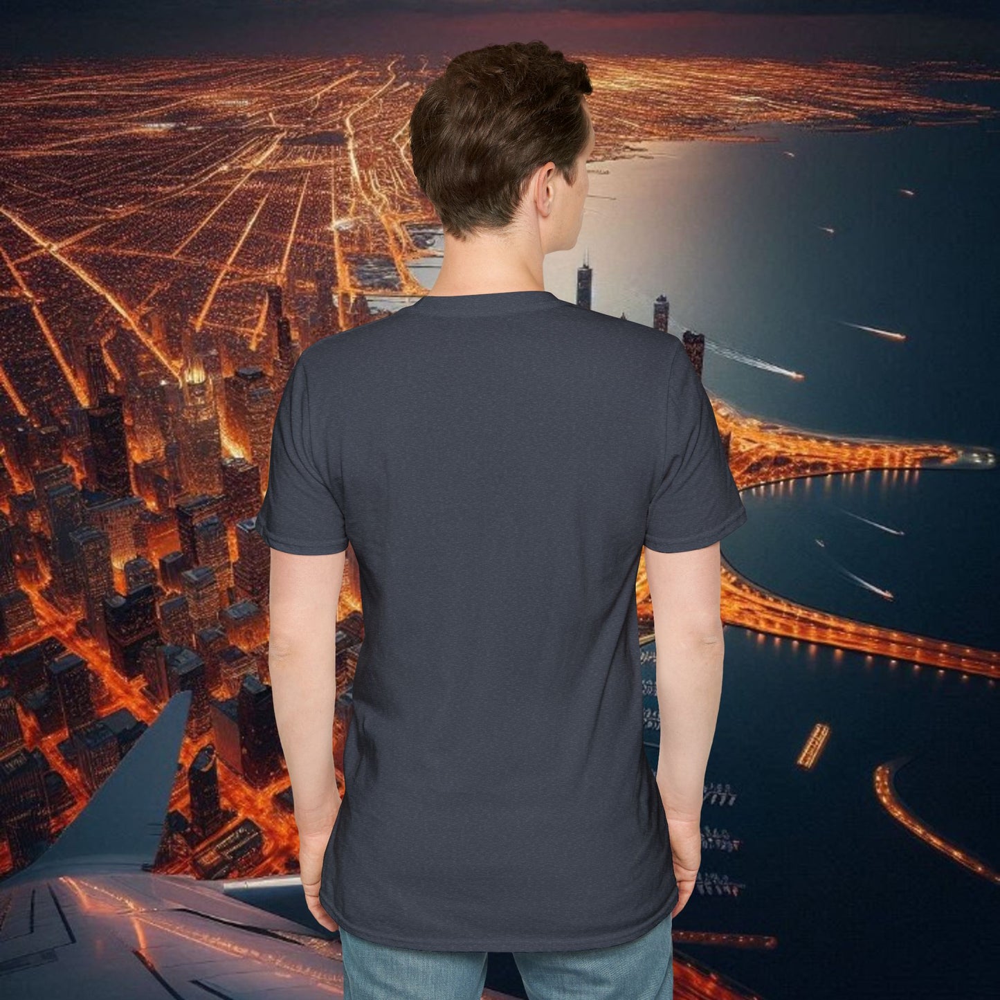 Bear Down Unisex Softstyle T-Shirt, Casual Graphic Tee, Gift for Bears Fans, Sporty Apparel, Everyday Comfort Shirt