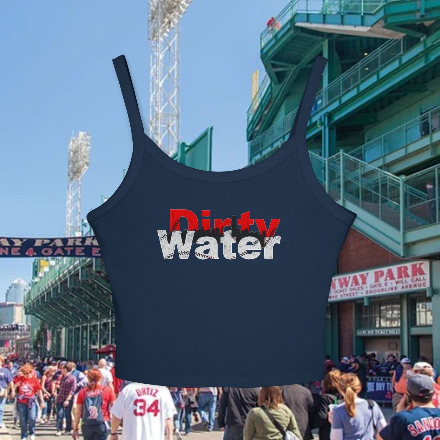 Dirty Water Women's Spaghetti Strap Tank Top, Summer Fashion, Casual Wear, Beach Vacation, Gift for Her, Trendy Outfit