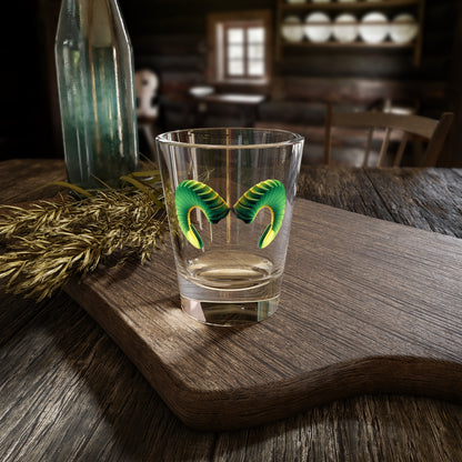 Ram Horn Shot Glass — Zodiac Aries Bar Glass, St. Patrick's Party Favor