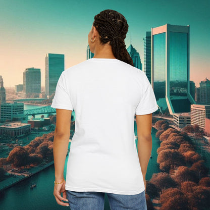 Duval Script T‑Shirt — Jacksonville Retro City Tee, Perfect for Gameday or Everyday Use. Soft style T-Shirt.