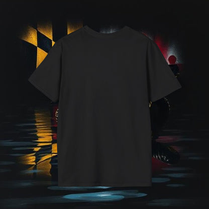 Turtle graphic Tee with Maryland Flag design Soft Style for ultra comfort