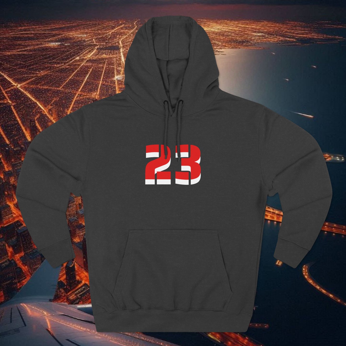 23 Fleece Hoodie, Stylish Sportswear for Game Day, Unisex Sweatshirt, Athletic Fashion, Cozy Hoodie, Perfect for Fans