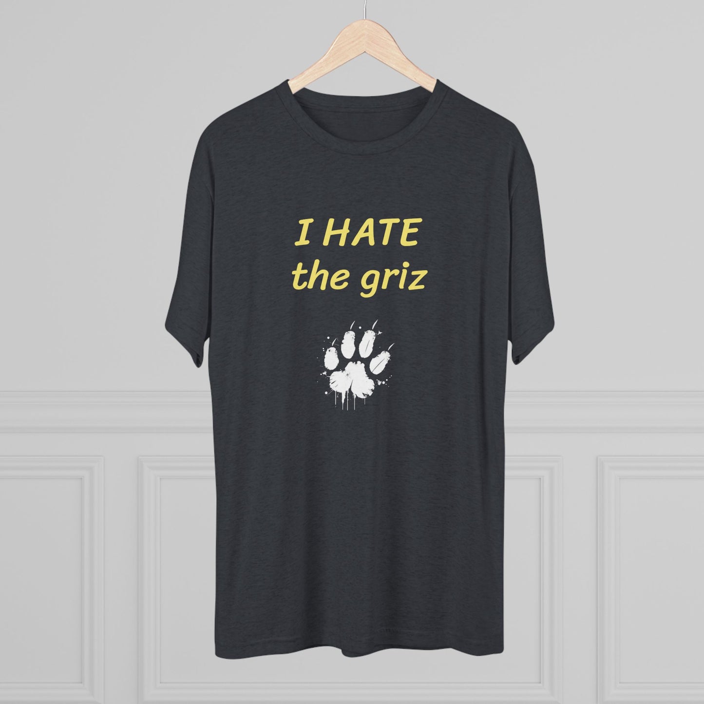 I HATE the griz T-Shirt — Anti-Griz Paw Graphic Tee