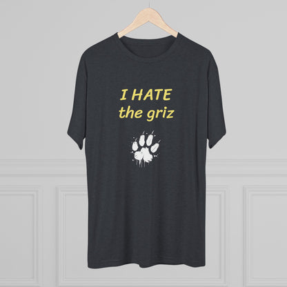 I HATE the griz T-Shirt — Anti-Griz Paw Graphic Tee