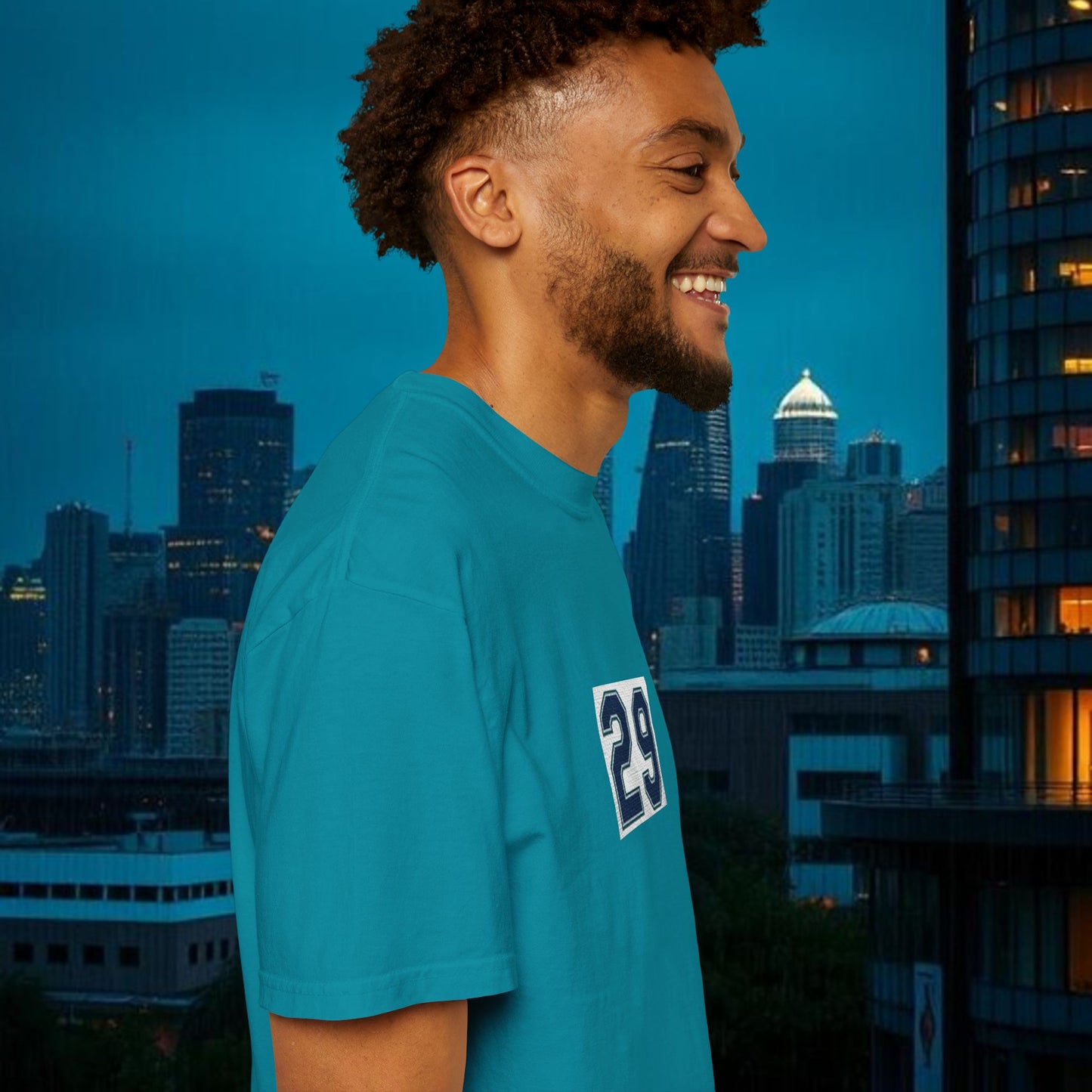 Big Dumper Unisex Garment-Dyed T-Shirt with Bold Number 29, Casual Tee, Gift for Sports Fans, Summer Fashion, Everyday Wear