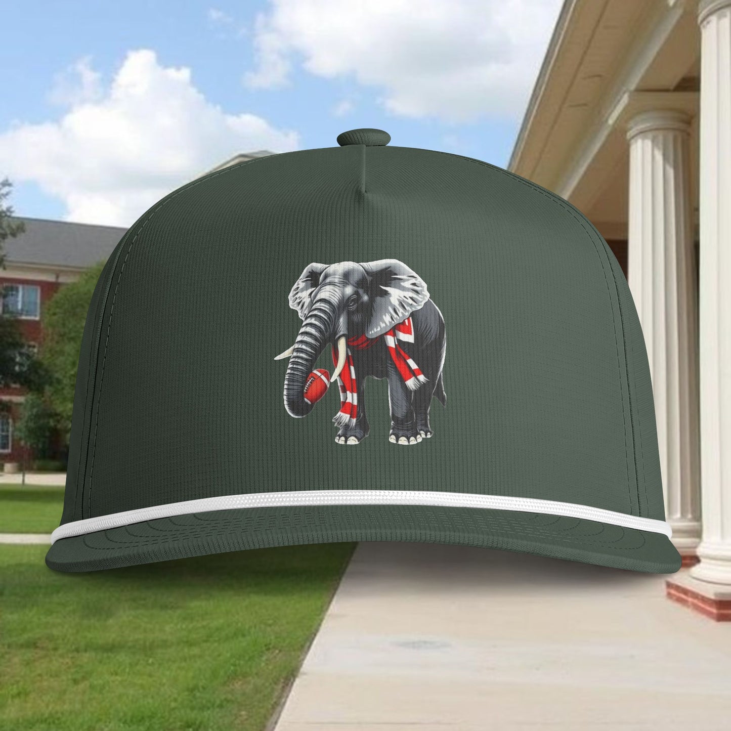 Elephant Mascot Rope Cap - Vintage Team Trucker Hat