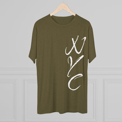 NYC Script Tee — 'REP' Skyline Back Graphic, Tri-Blend Soft T-Shirt