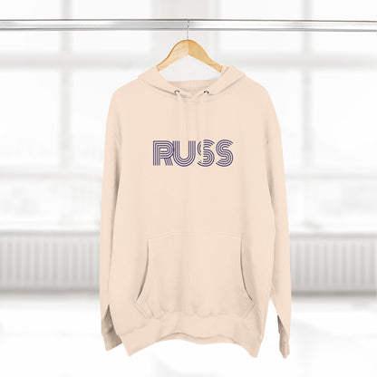 Russ Fleece Hoodie with RUSS Design, Perfect for Relaxation, Gifts, and Casual Outings, Urban Fashion, Rapper Hoodie