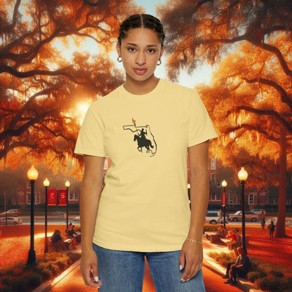 T-Shirt with Tally Design, Casual Wear, Gift for Sports Fans, College Apparel, Summer Fashion, State Pride Tee