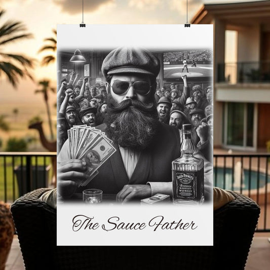 The Sauce Father Rolled Poster - Vintage Style Wall Art, Perfect for Home Decor, Unique Gift for Movie Fans, Bar or Restaurant Decor, [...]