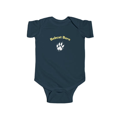 Bobcat Born Infant Bodysuit, Cute Baby Outfit, Newborn Gift, Baby Shower Present, Wildlife Lover Apparel, Toddler Clothing
