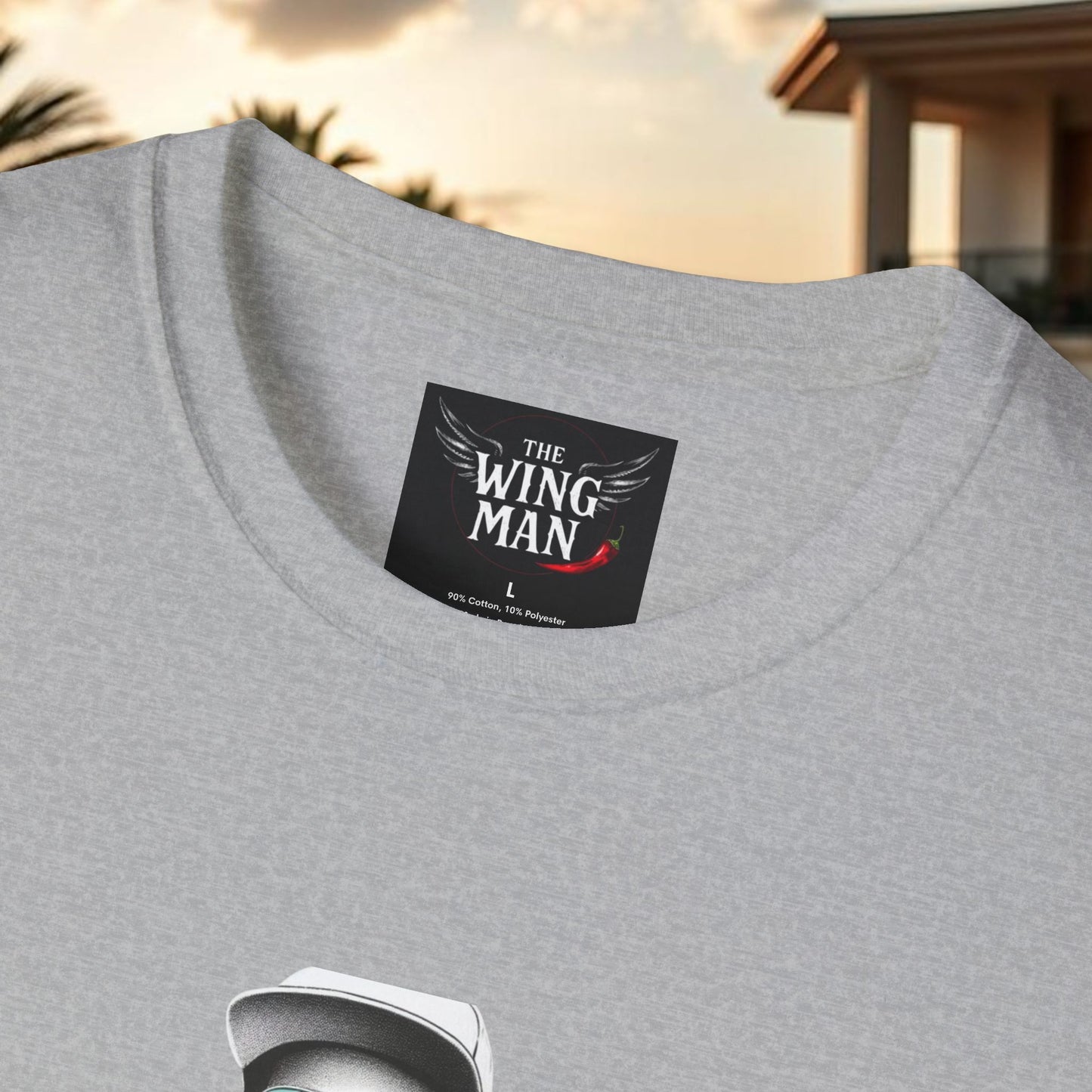 Wing Man Vibes Unisex T-Shirt, Angel Wings Tee, Gift for Him, Graphic Tee, Casual Shirt, Mens Top