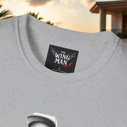 Wing Man Vibes Unisex T-Shirt, Angel Wings Tee, Gift for Him, Graphic Tee, Casual Shirt, Mens Top