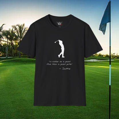 Golf-Inspired Unisex T-Shirt, Perfect Gift for Dad, Father's Day Present, Sporty Style Tee, Casual Wear, Golf Lover Apparel