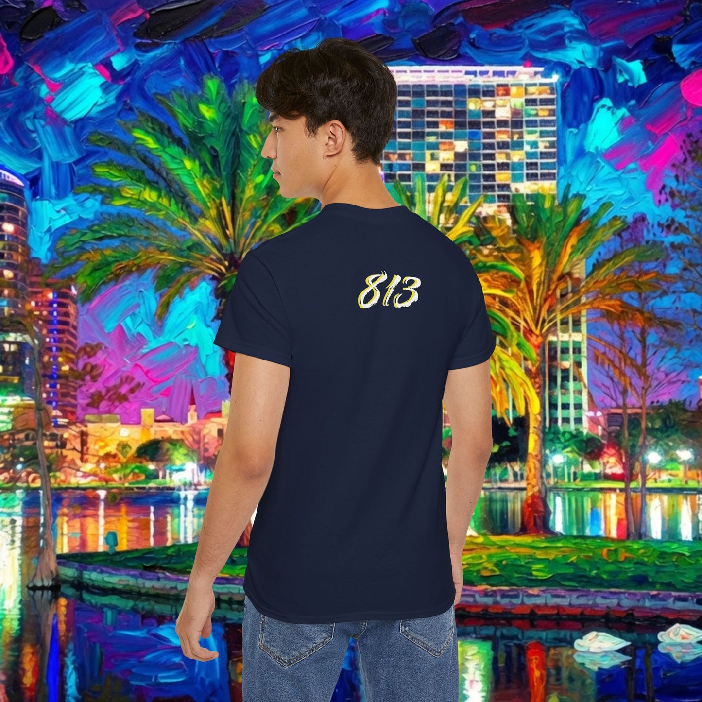 TB Monogram Tee — 813 Tampa Area Short-Sleeve T-Shirt