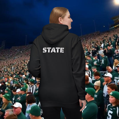 Unisex Hoodie, No Fly Zone Sweatshirt, College Apparel, Spartan Fan Gear, Gift for Him/Her, Made in USA