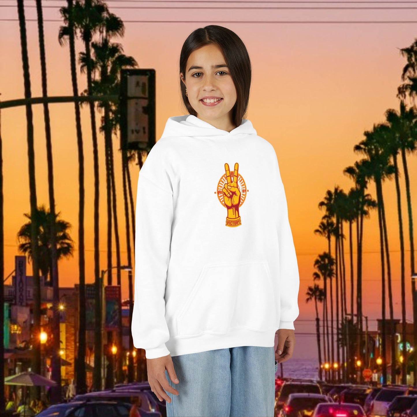 Youth Victory Inspired Hooded Sweatshirt, Comfortable Youth Hoodie, Perfect for Casual Wear, Gift for Friends, Inspirational Fashion