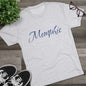 Memphis Script Tee — City Name Graphic T-Shirt, Tri-Blend Ultra Comfort, Perfect for a Night out or Gameday.