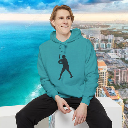 Teal Retro Garment-Dyed Hoodie with 10 Design, Stylish Hoodie, Casual Wear, Unique Gift, Trendy Apparel